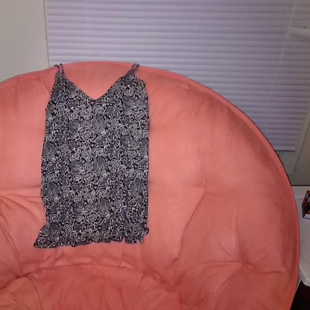 Paisley print spaghetti strap tank top